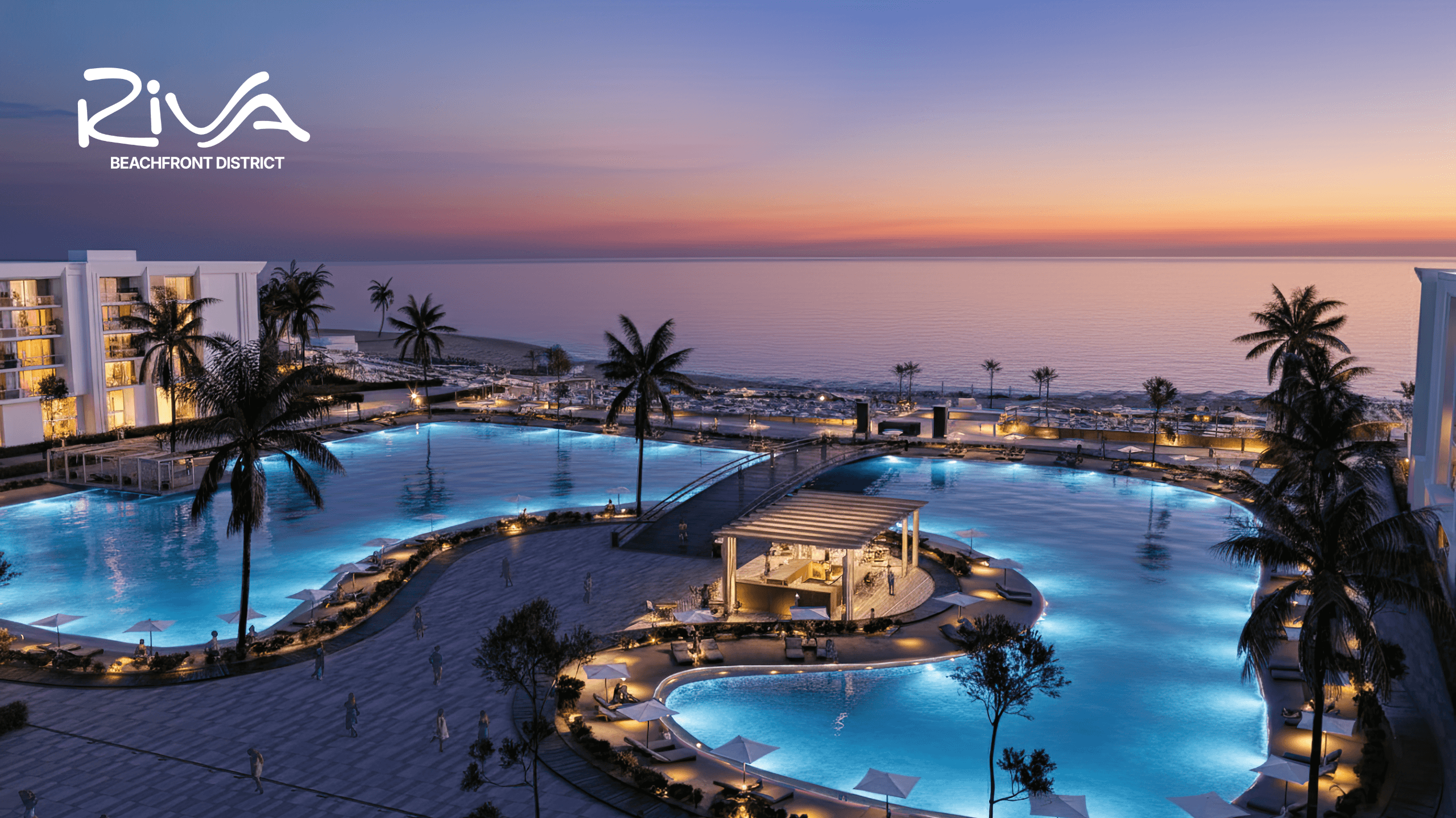 RIVA Hurghada apartment interior with modern finishes and sea view